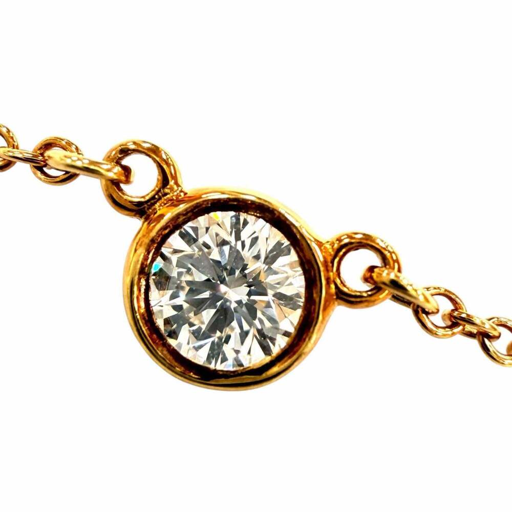 TIFFANY Gold Diamond 2C Necklace - Picture 6 of 10